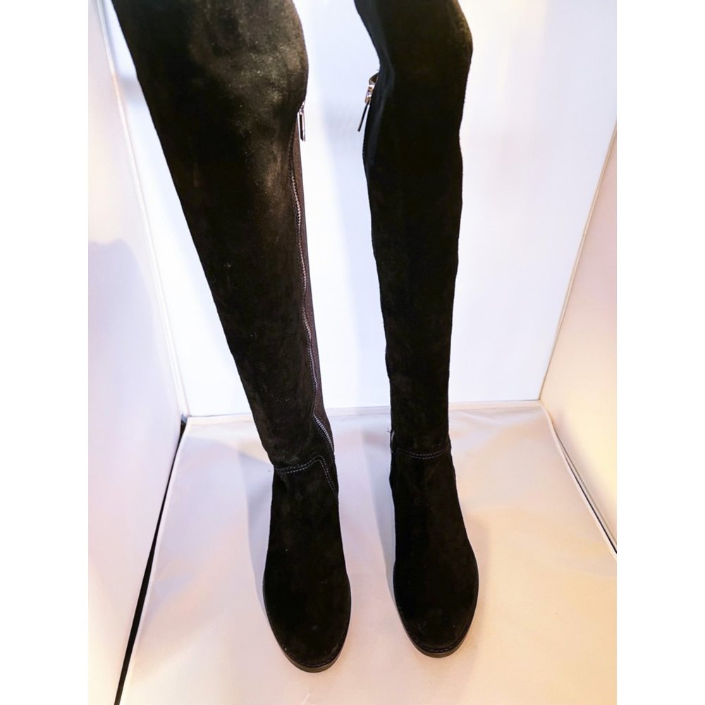 Michael Kors Black Suede Rider Boot - Picture 5 of 5